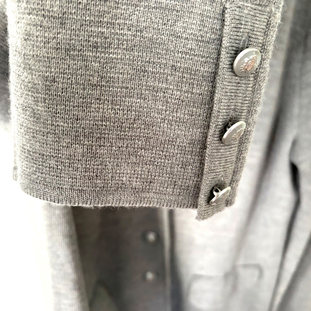 Talbots Women's Grey 100% Merino Wool Unstructured Blazer in Size XL - Picture 5 of 11